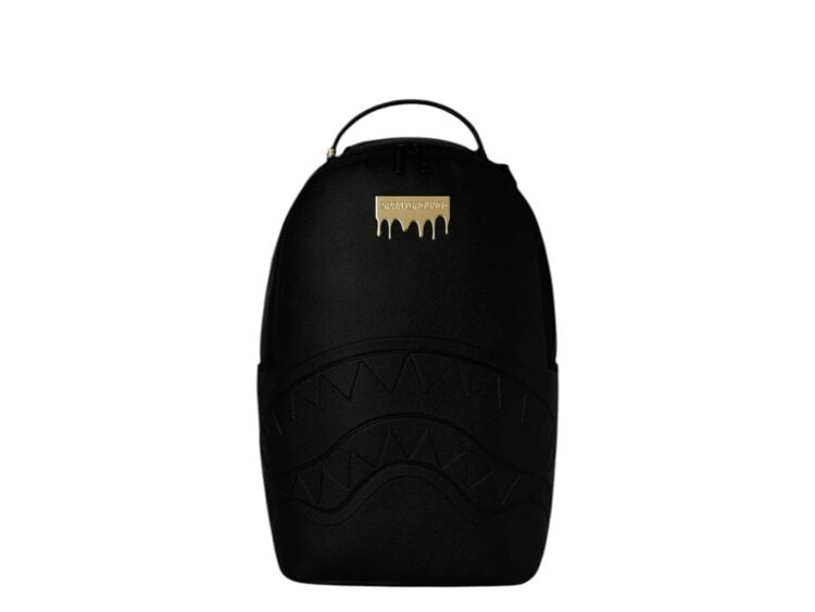 Sprayground Gold Brick Luxe Backpack Black