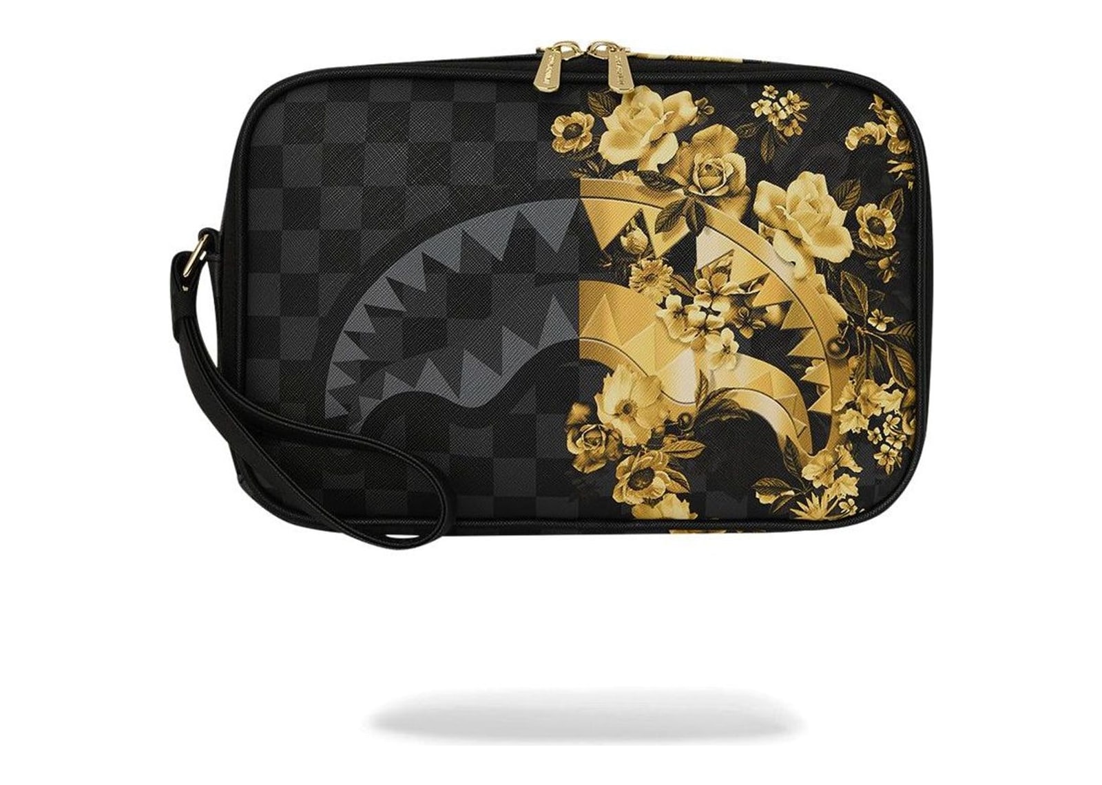 Sprayground Gold Floral Remix Toiletry Brick Multicolor