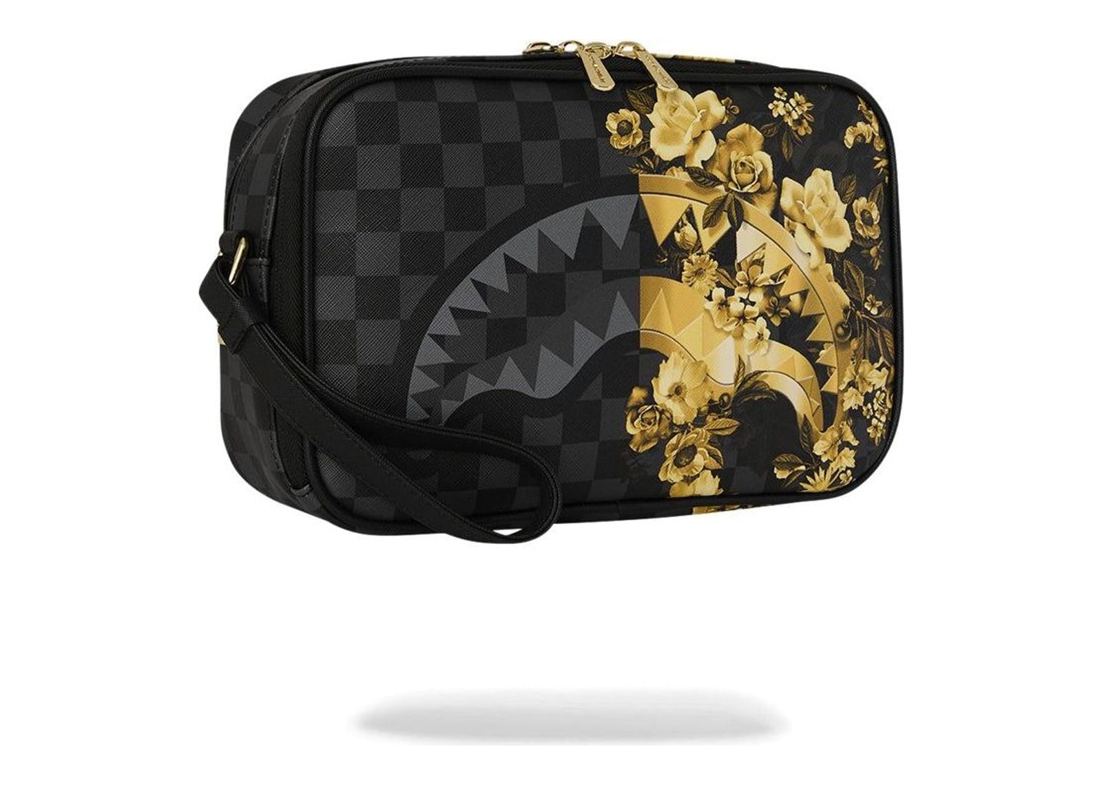 Sprayground Gold Floral Remix Toiletry Brick Multicolor - görsel 2