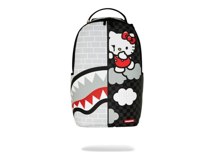 Sprayground Hello Kitty Official Collab Brick Wall Split Backpack