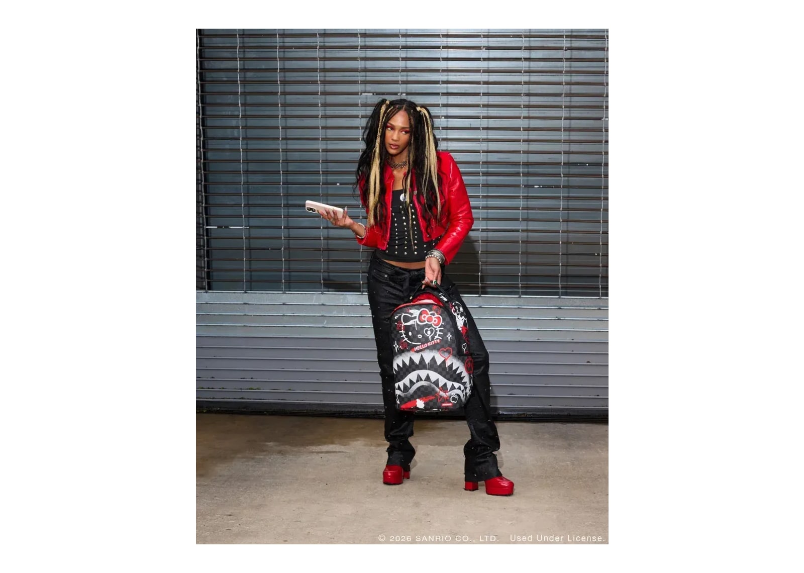Sprayground Hello Kitty Official Collab Fresh Paint Backpack - görsel 2