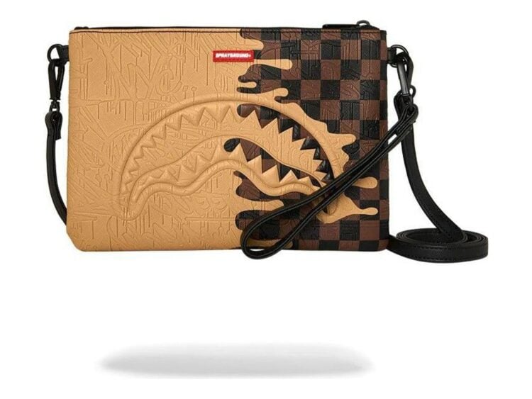Sprayground Henny Melt Crossover Clutch Beige