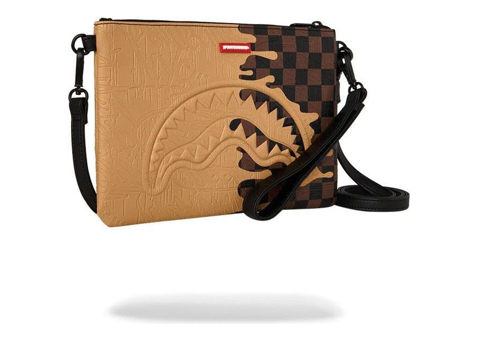 Sprayground Henny Melt Crossover Clutch Beige - görsel 3
