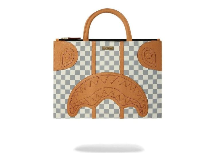 Sprayground Henny Raceway Cream Laptop Tablet Bag White