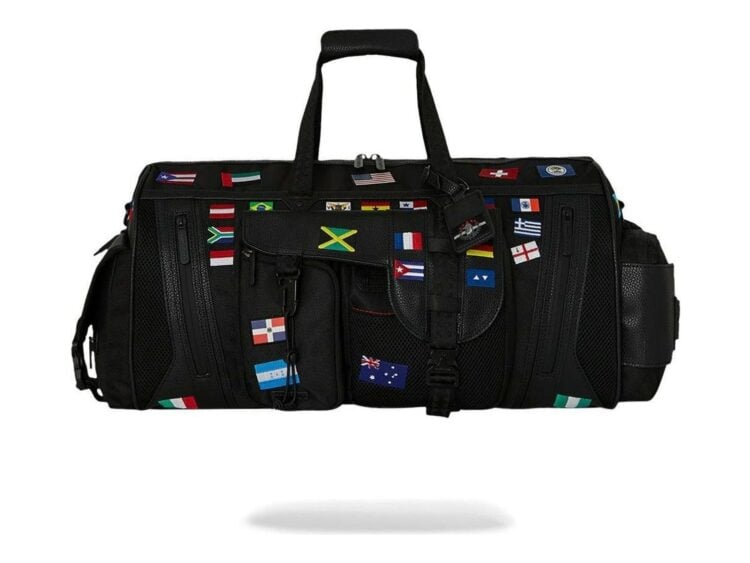 Sprayground James Flags Special Ops Duffle Black