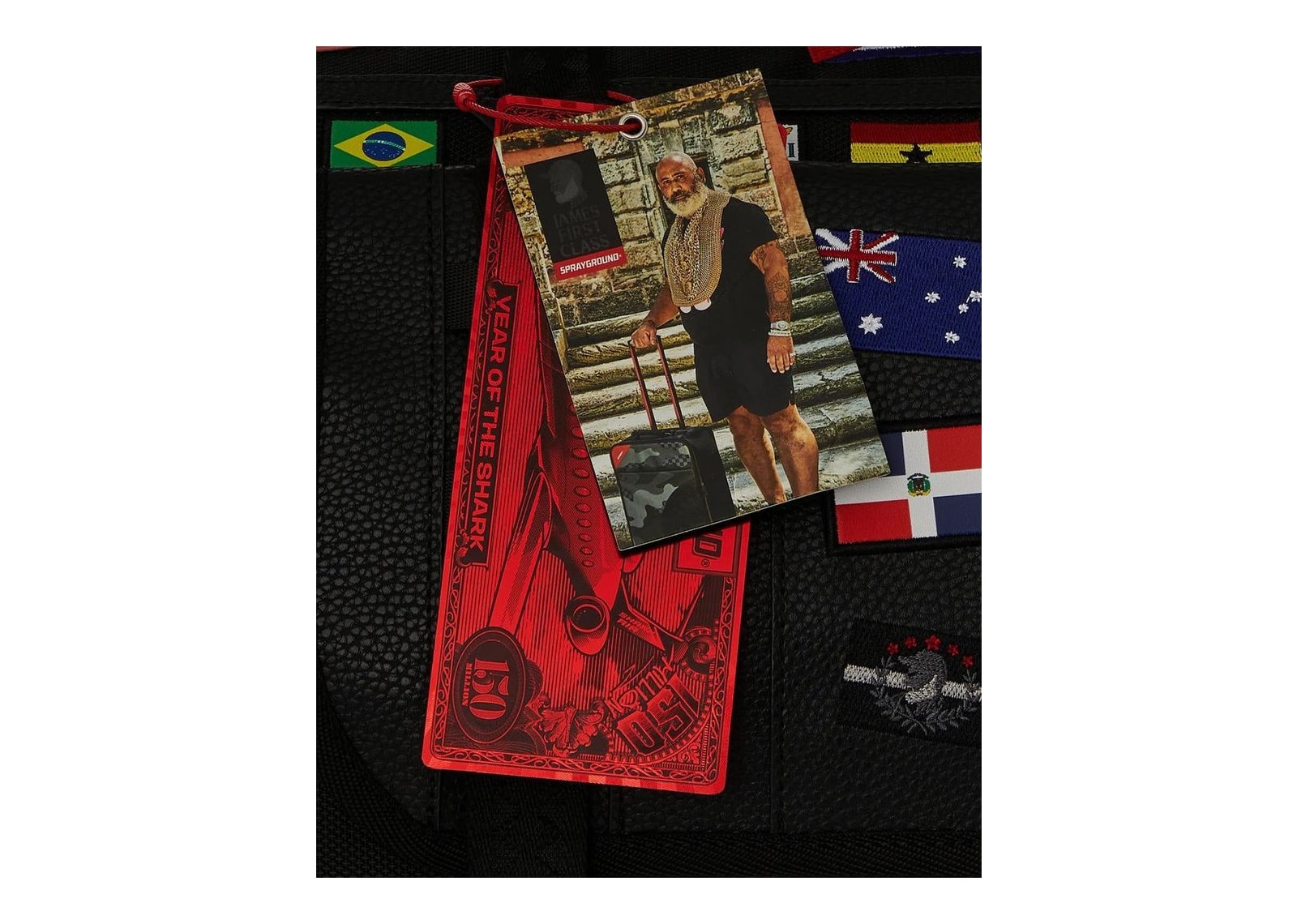 Sprayground James Flags Special Ops Duffle Black - görsel 17