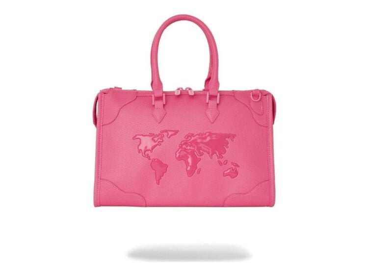 Sprayground James Global Pink Pyramid Duffle Pink
