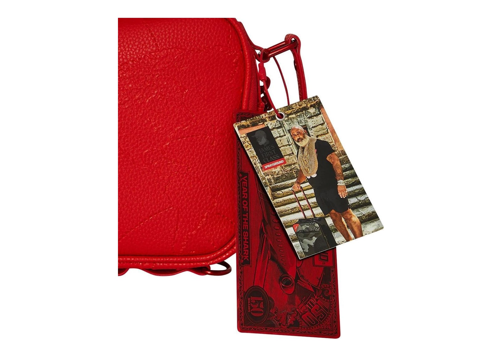 Sprayground James Global Red Crossbody Red - görsel 11