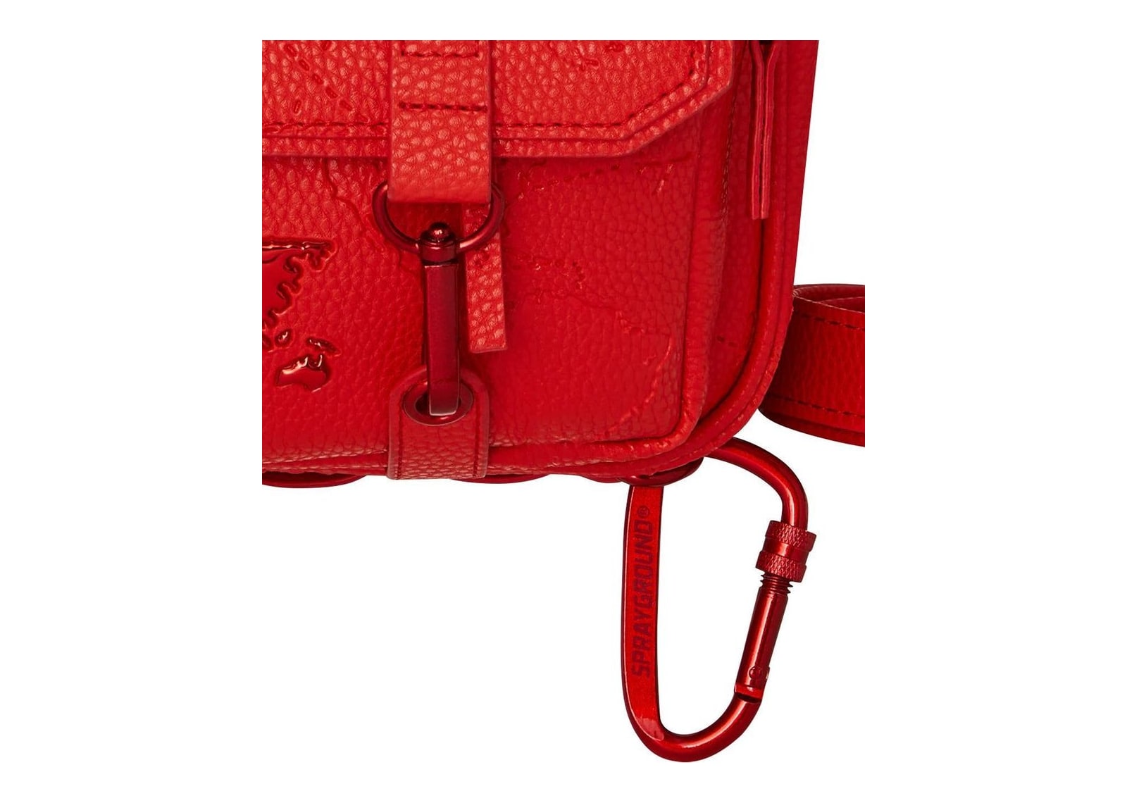 Sprayground James Global Red Crossbody Red - görsel 9