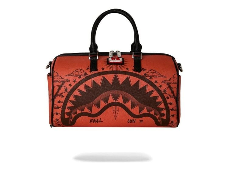 Sprayground Jon Z Tattoos Mini Duffle Orange