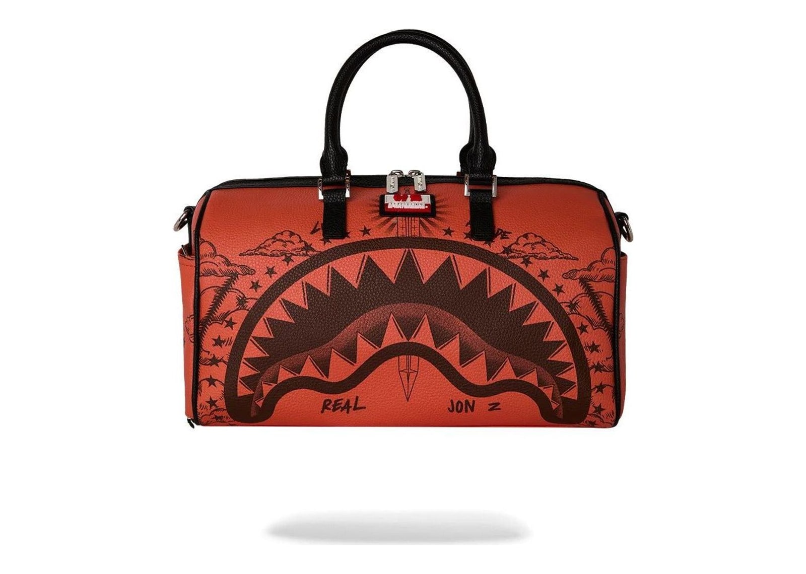 Sprayground Jon Z Tattoos Mini Duffle Orange
