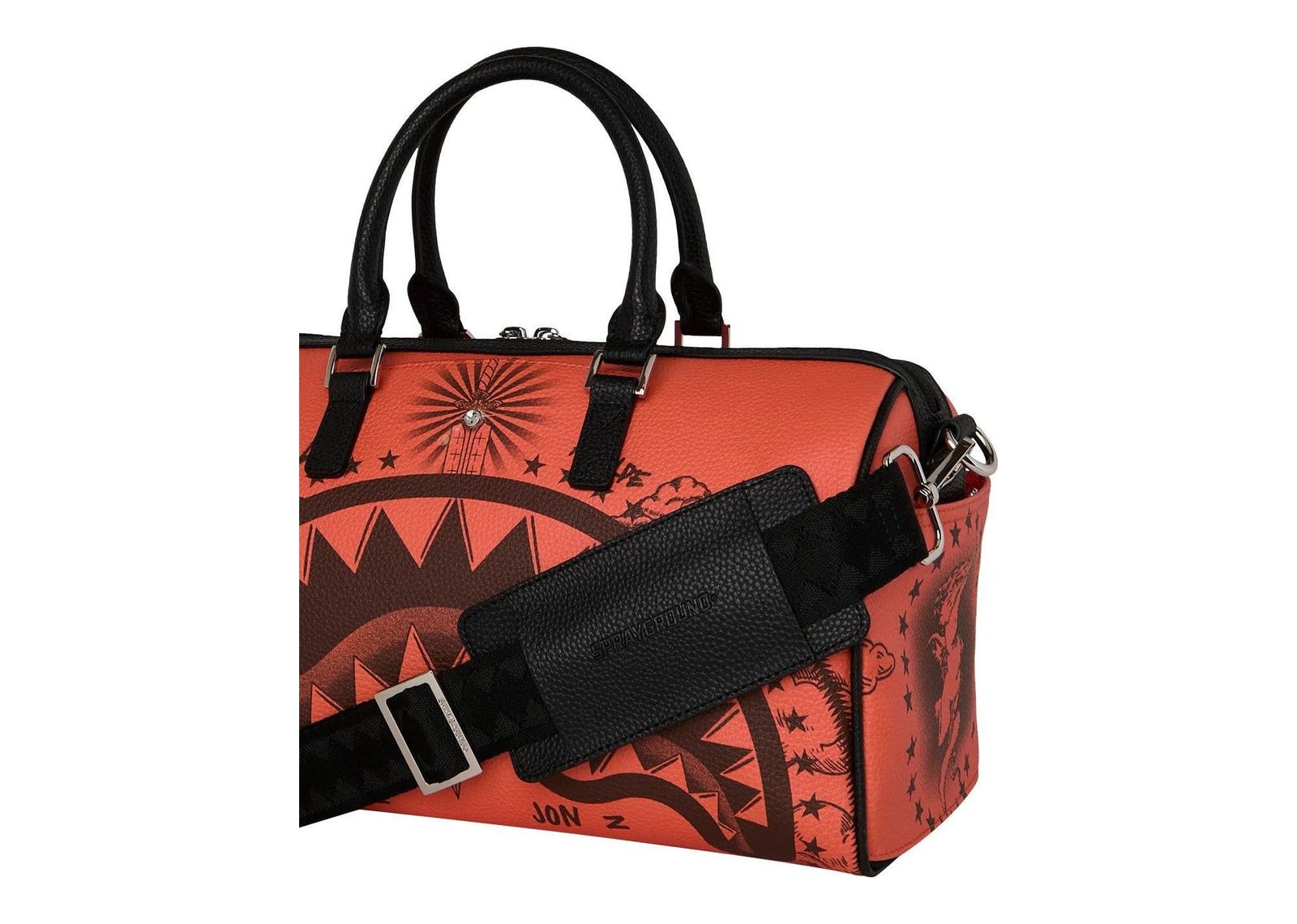 Sprayground Jon Z Tattoos Mini Duffle Orange - görsel 7