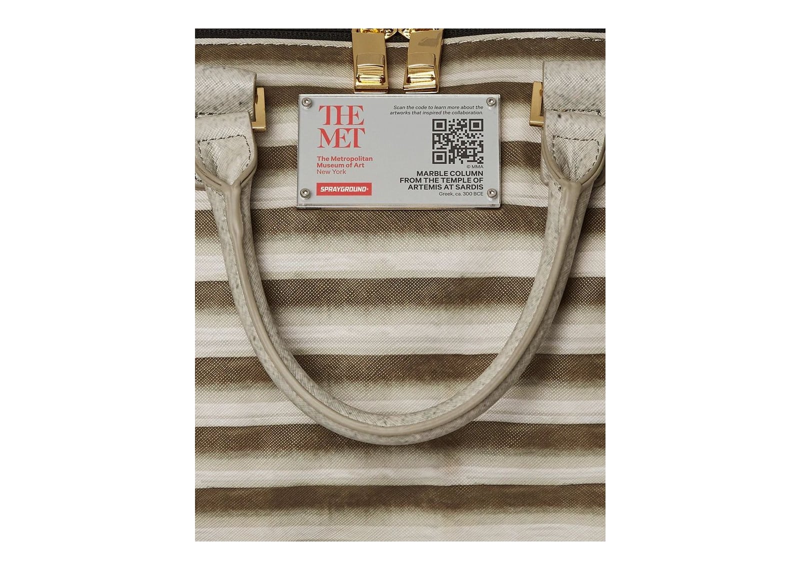 Sprayground Met Column Duffle Beige - görsel 13