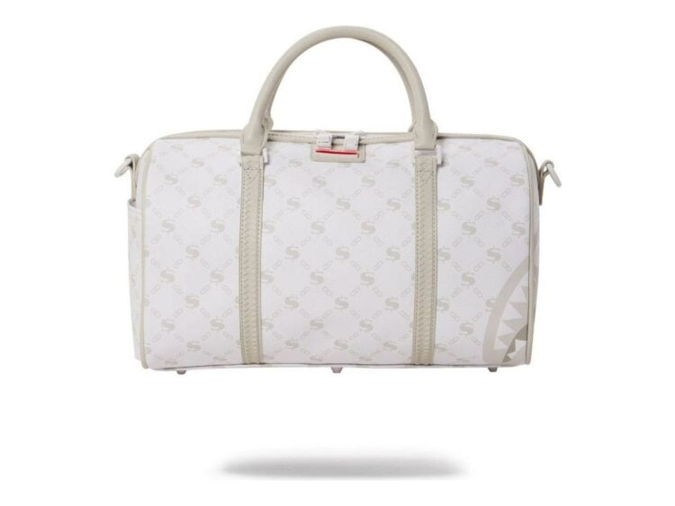 Sprayground Monogram Powder Mini Duffle White