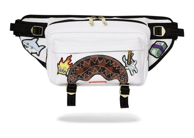 Sprayground Paris Patch Crossbody Cargo White