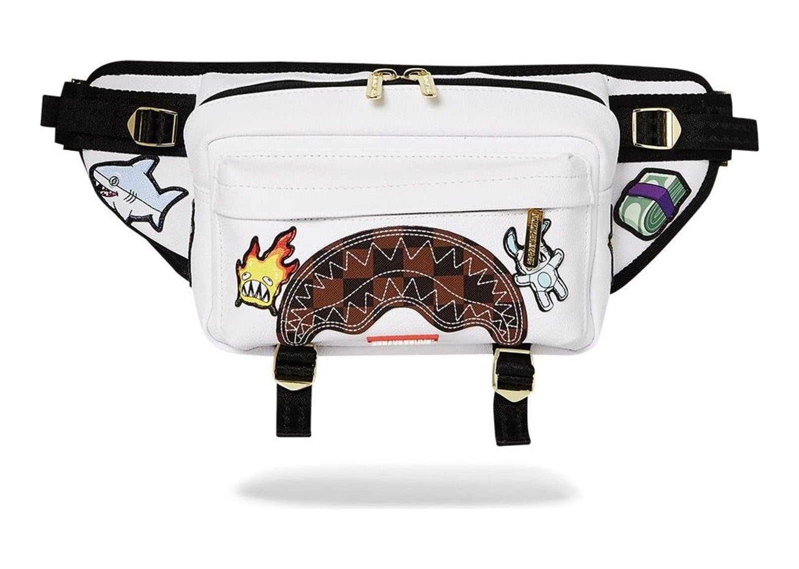 Sprayground Paris Patch Crossbody Cargo White