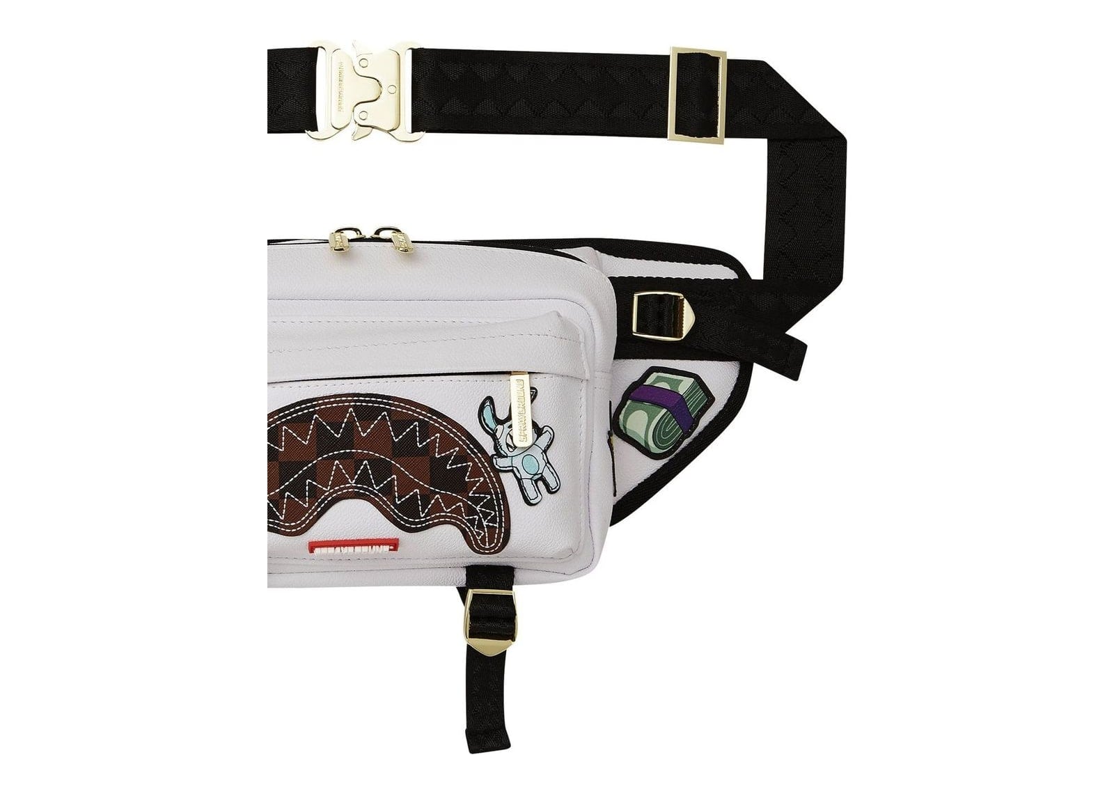 Sprayground Paris Patch Crossbody Cargo White - görsel 3