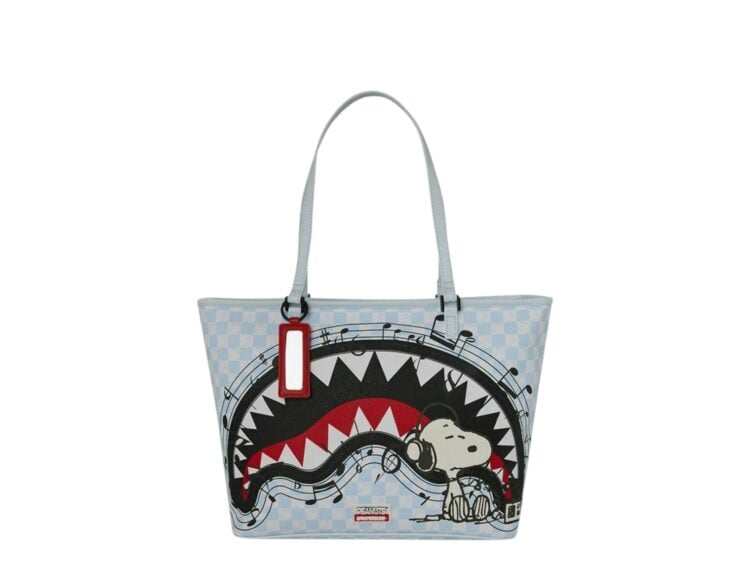 Sprayground Peanuts Snoopy Jams Tote Sky Blue/Black