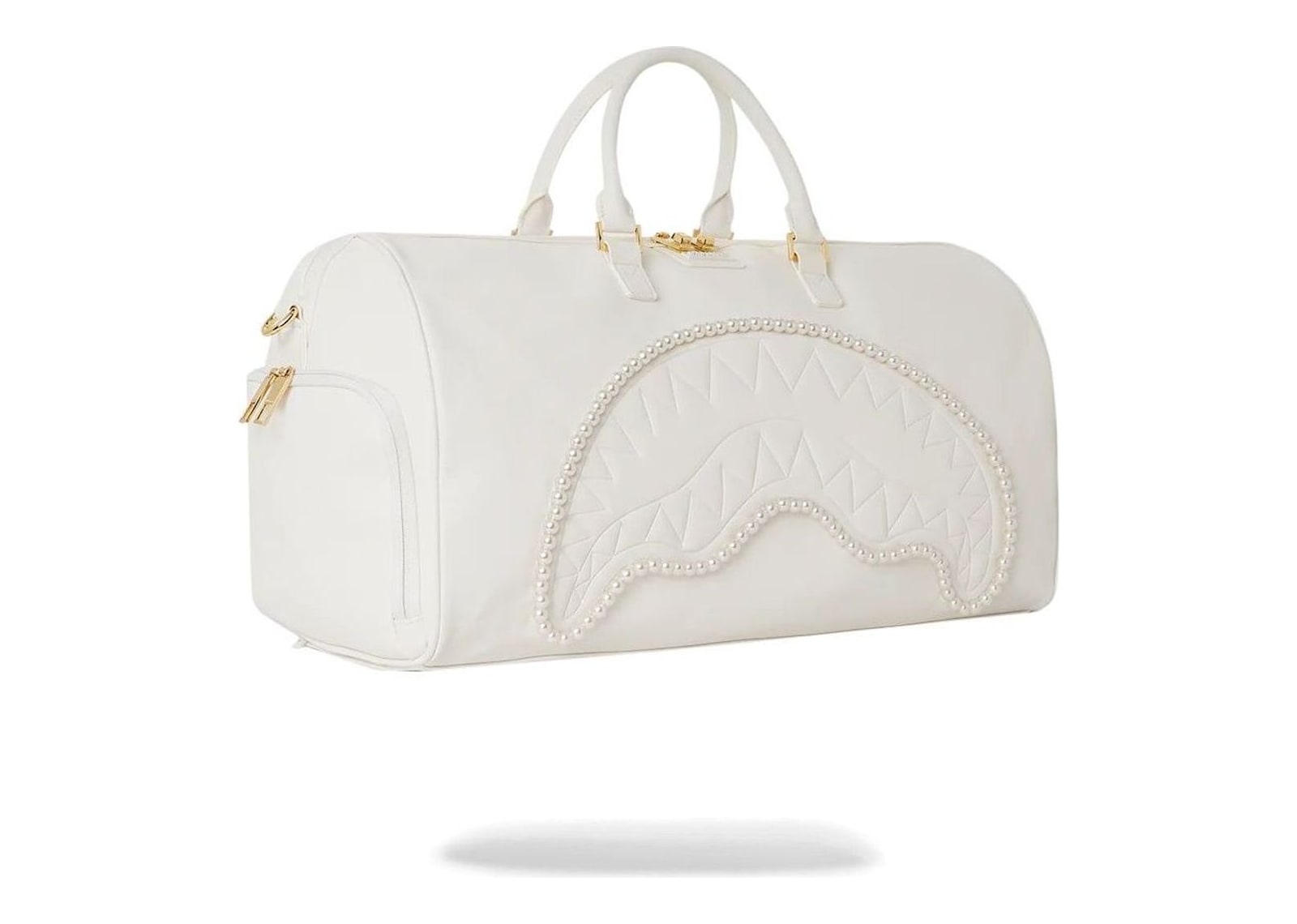 Sprayground Pearl Sharkmouth Duffle White - görsel 3
