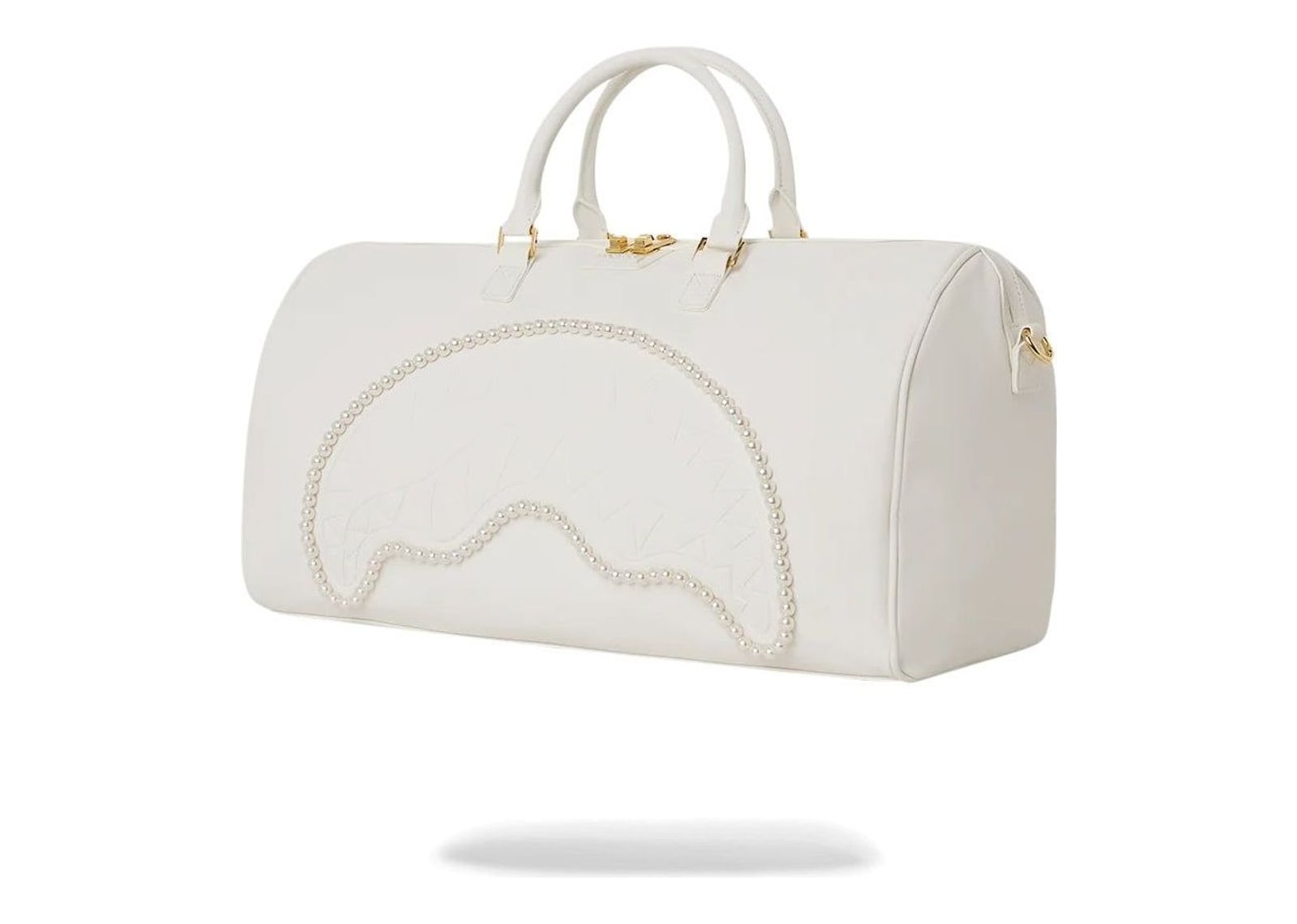 Sprayground Pearl Sharkmouth Duffle White - görsel 5