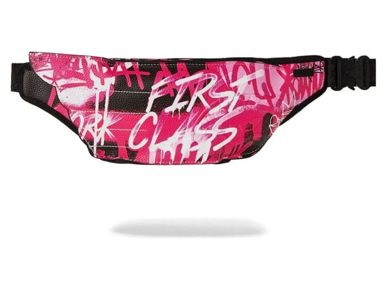 Sprayground Pink Graff City Winged Crossbody Multicolor