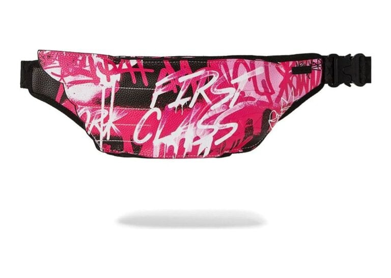 Sprayground Pink Graff City Winged Crossbody Multicolor