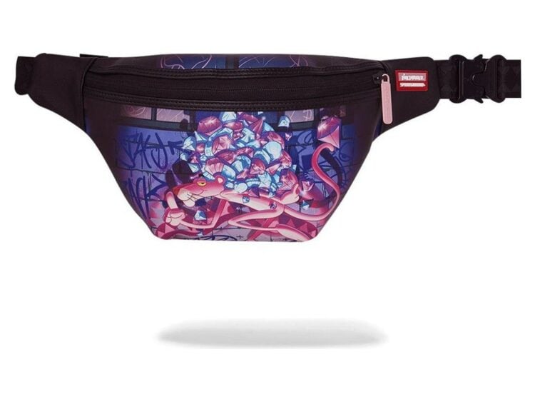 Sprayground Pink Panther Diamond Heist Savvy Crossbody Pink