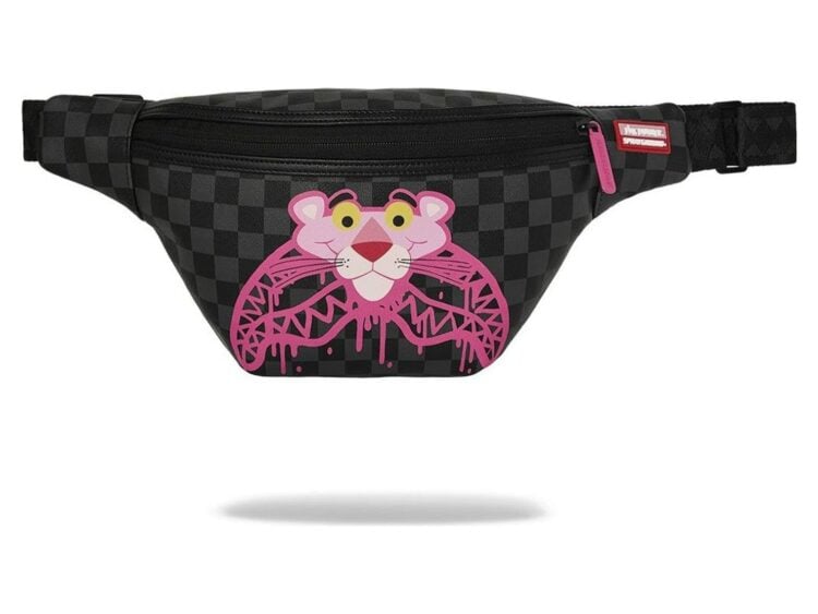 Sprayground Pink Panther Drippy Diamonds Savvy Crossbody Multicolor