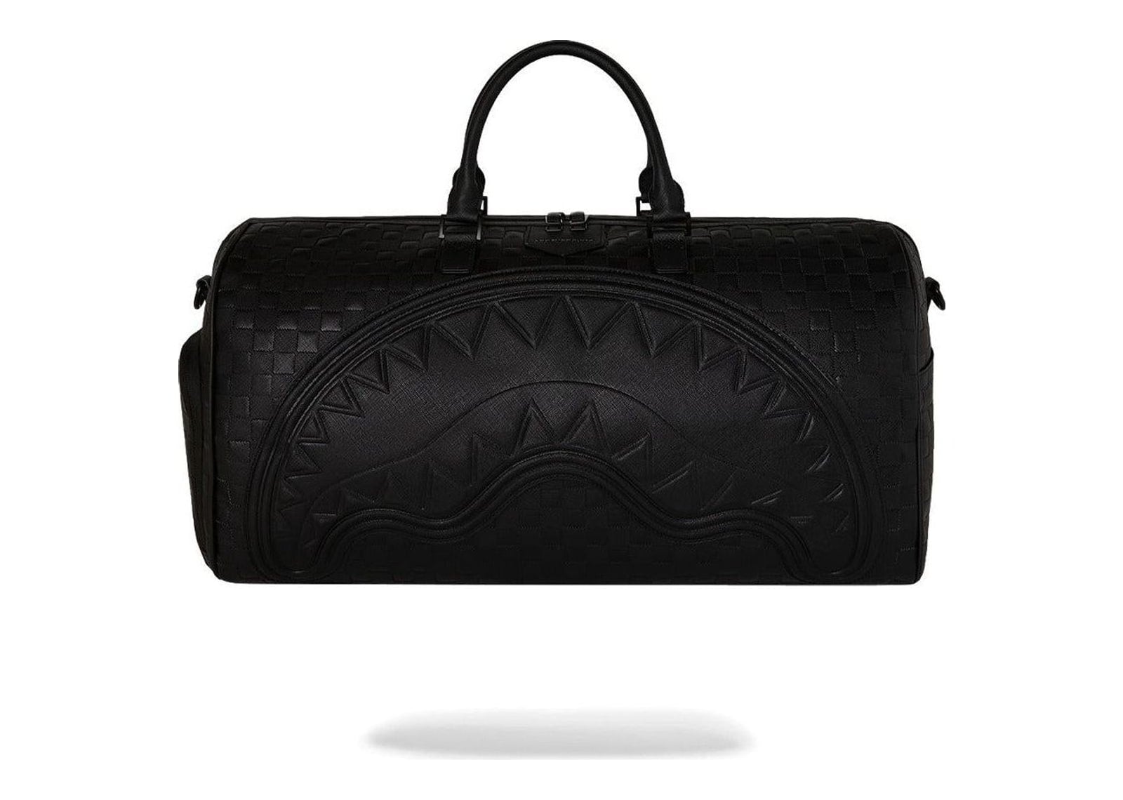 Sprayground Raised Check Duffle Black