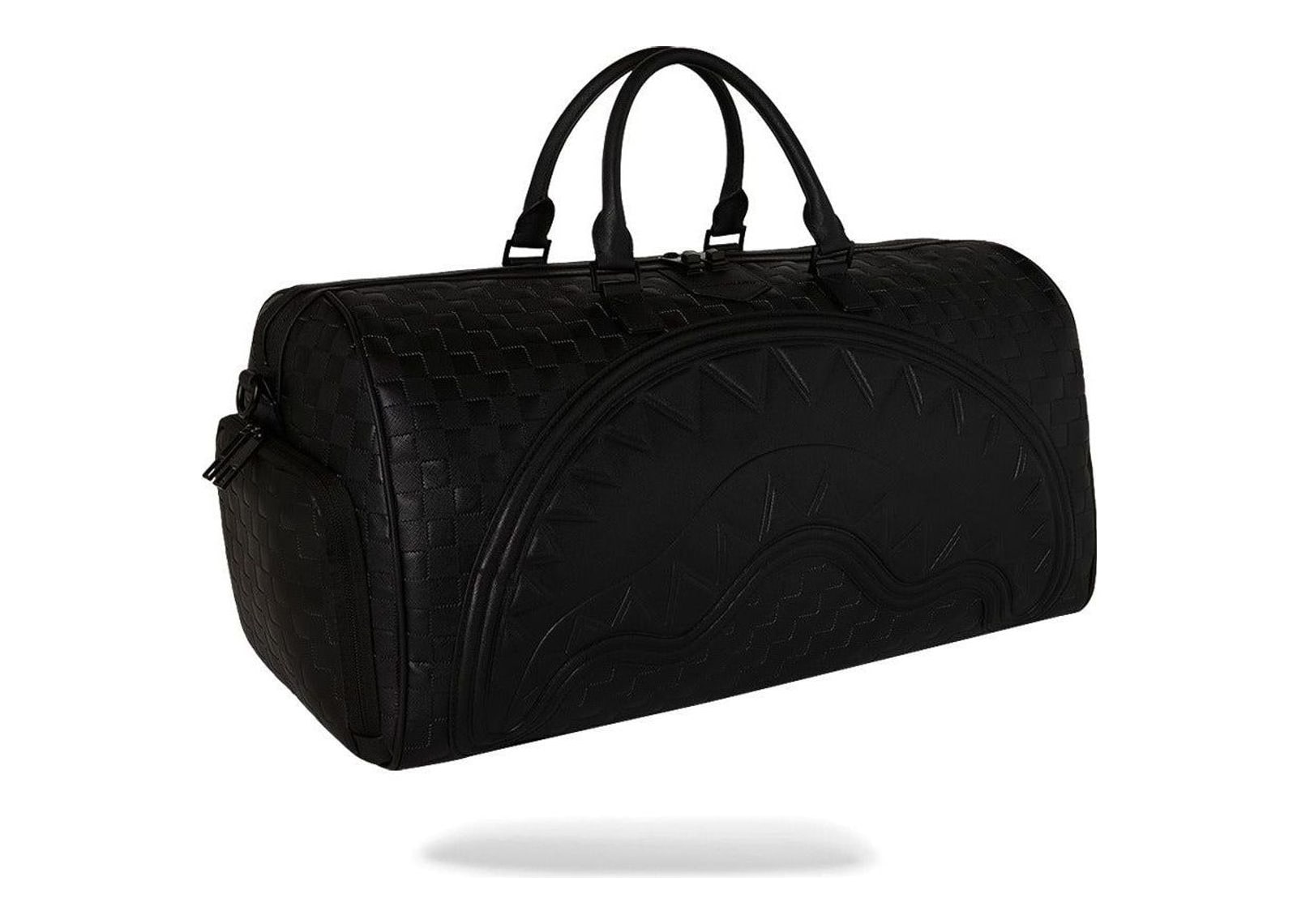 Sprayground Raised Check Duffle Black - görsel 2