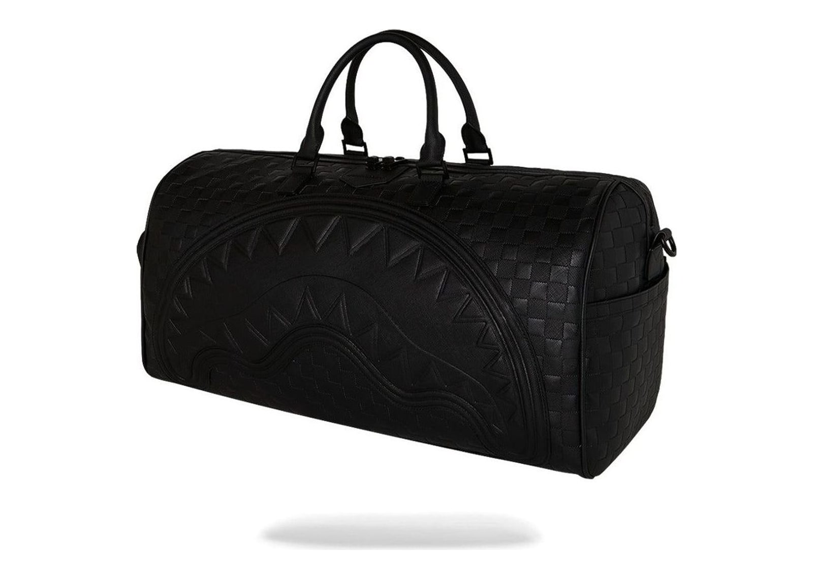 Sprayground Raised Check Duffle Black - görsel 3