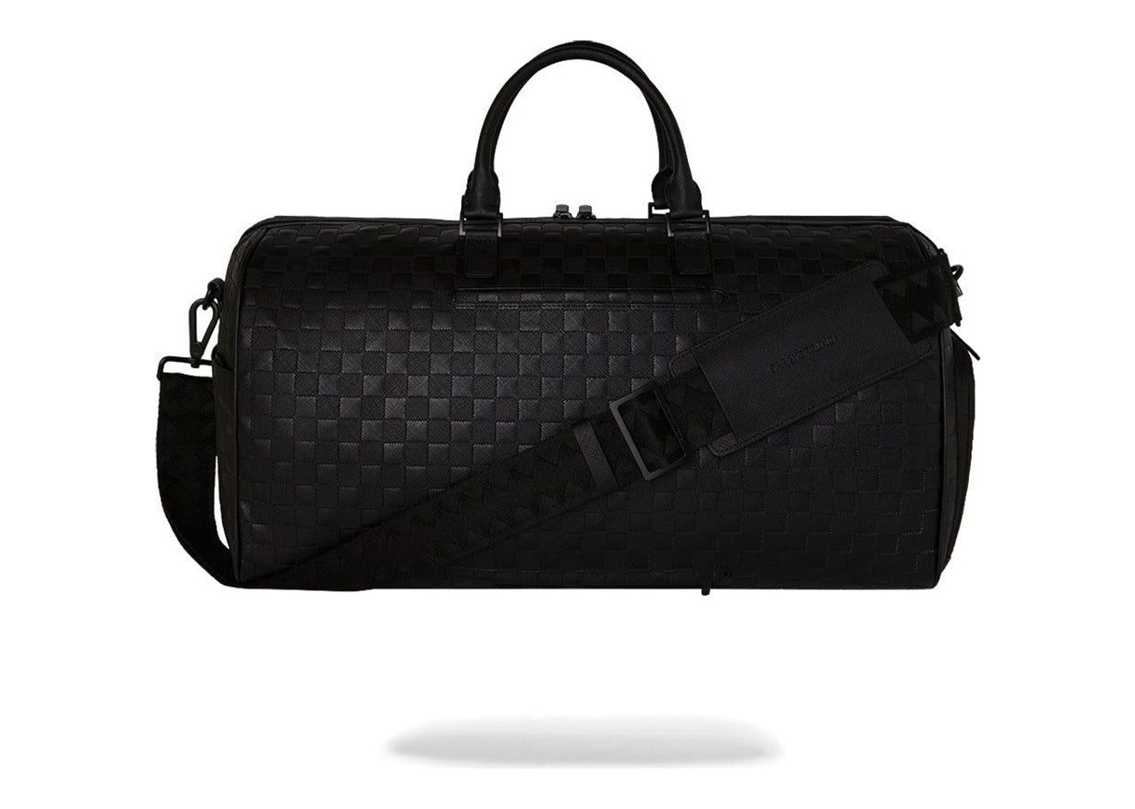 Sprayground Raised Check Duffle Black - görsel 4