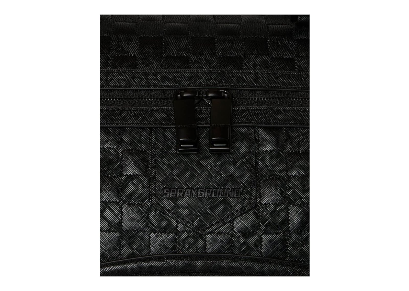 Sprayground Raised Check Duffle Black - görsel 6
