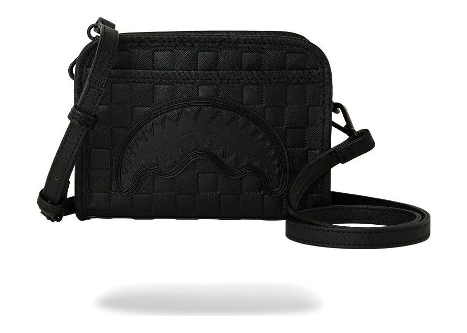 Sprayground Raised Check Handbag Black - görsel 10