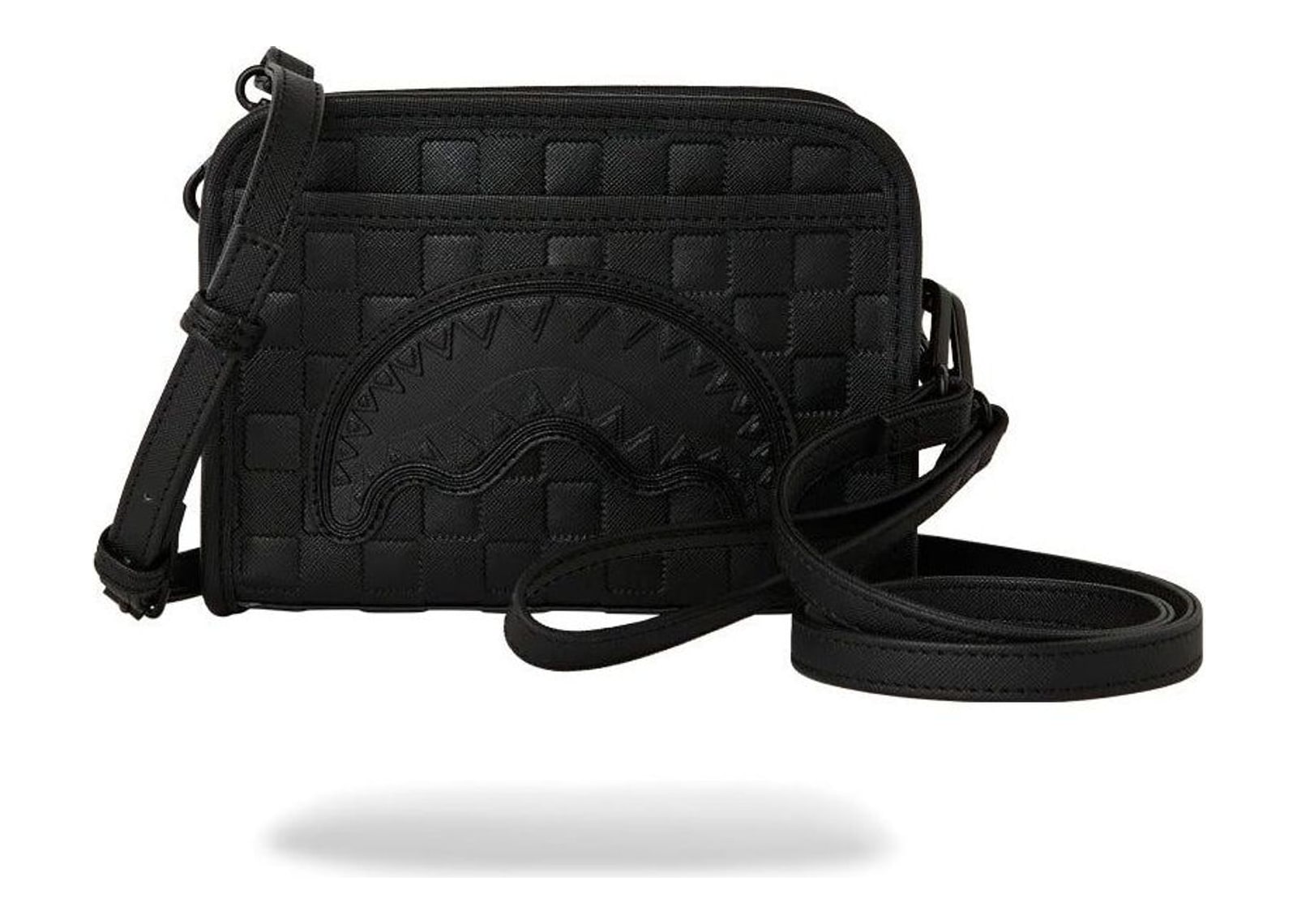 Sprayground Raised Check Handbag Black - görsel 11