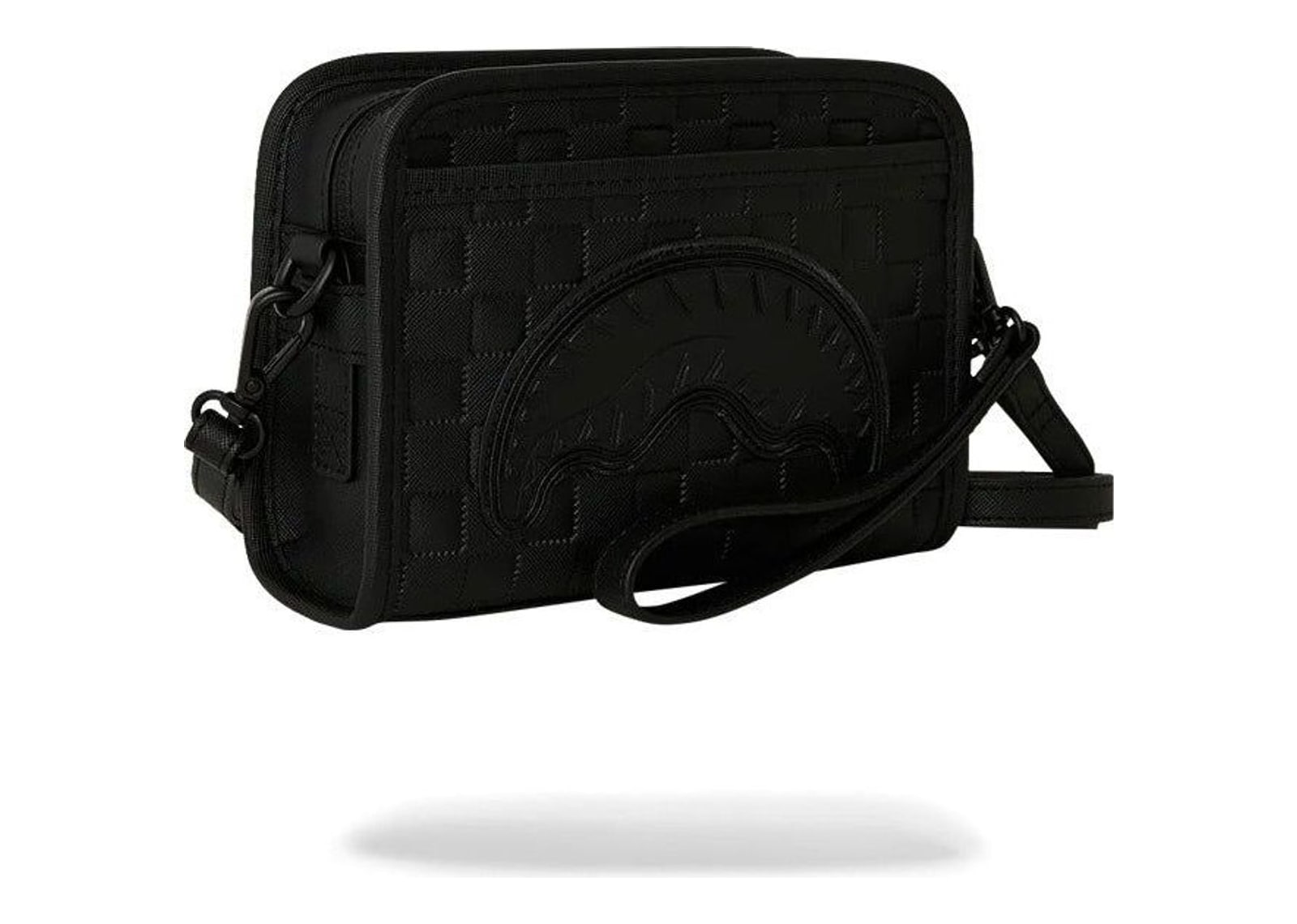 Sprayground Raised Check Handbag Black - görsel 3
