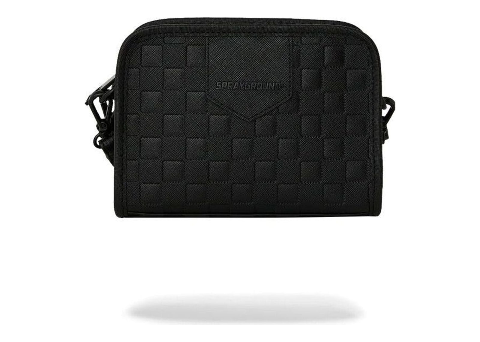 Sprayground Raised Check Handbag Black - görsel 7