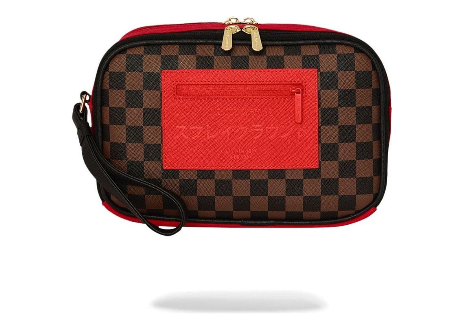 Sprayground Red Redemption Monte Toiletry Brick Red