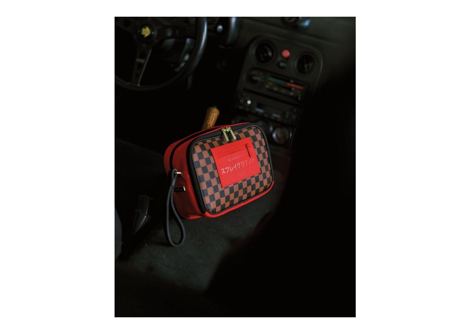 Sprayground Red Redemption Monte Toiletry Brick Red - görsel 4