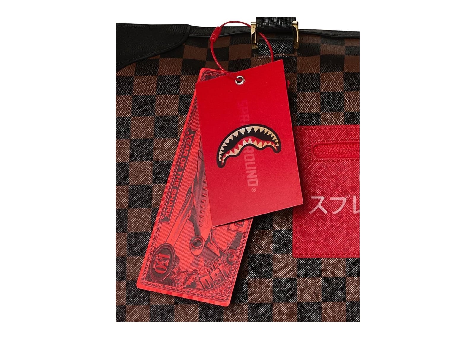 Sprayground Red Redemption Pyramid Duffle Red - görsel 13