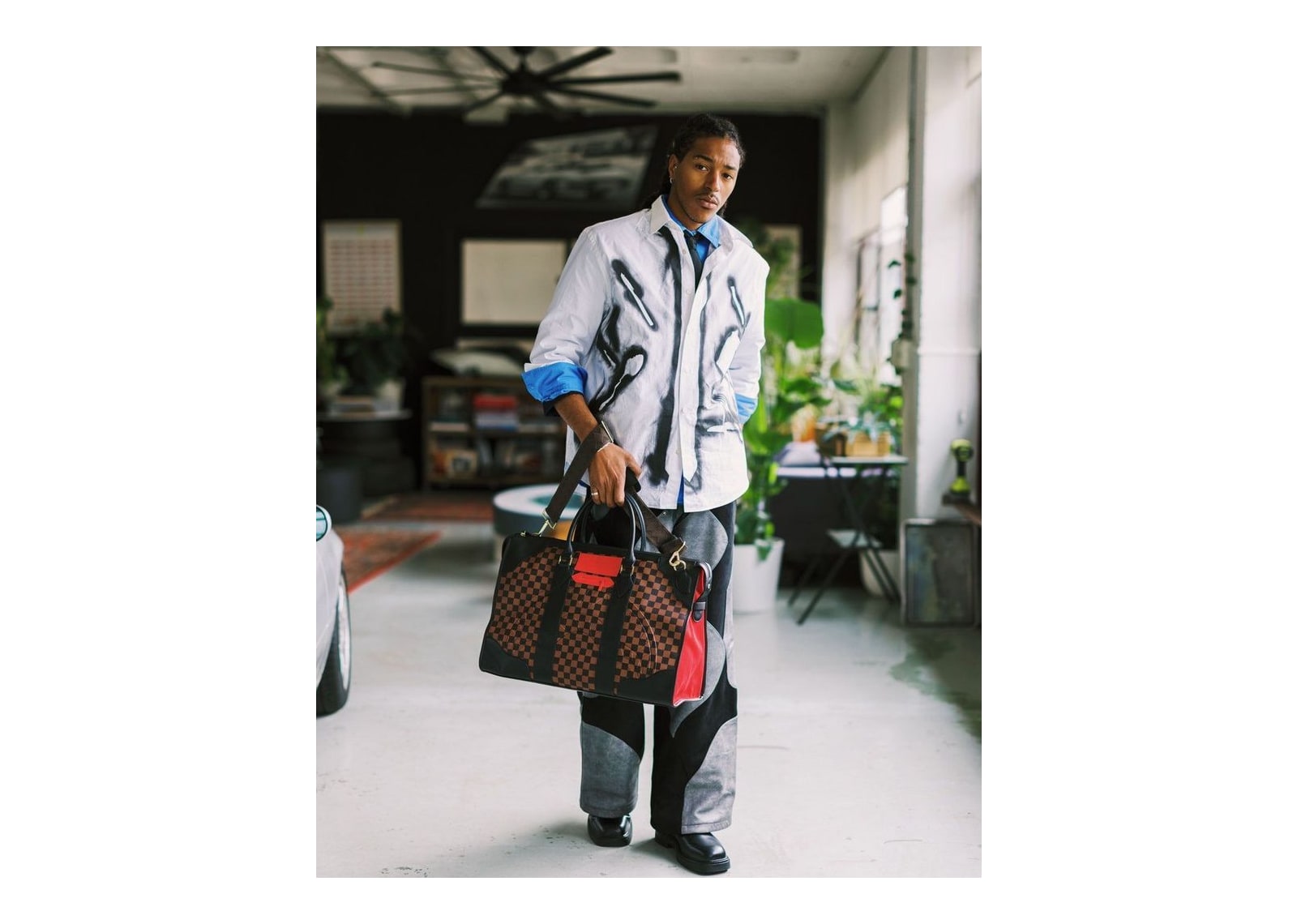 Sprayground Red Redemption Pyramid Duffle Red - görsel 18
