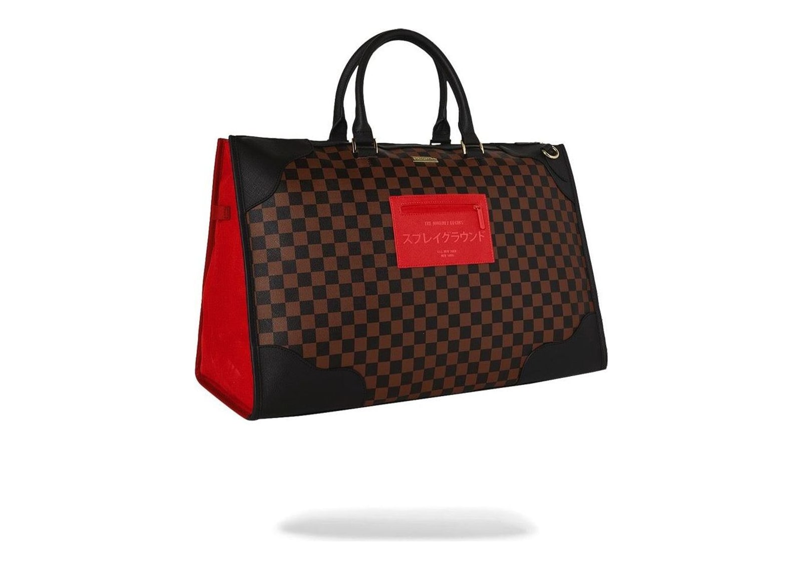 Sprayground Red Redemption Pyramid Duffle Red - görsel 3