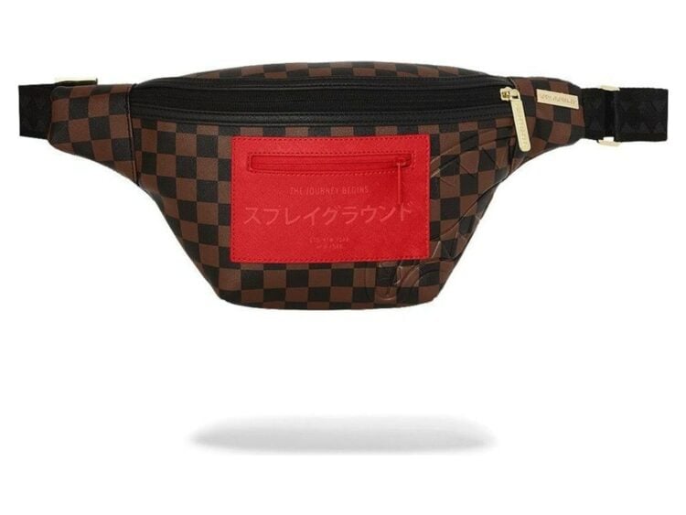Sprayground Red Redemption Pyramid Savvy Crossbody Red