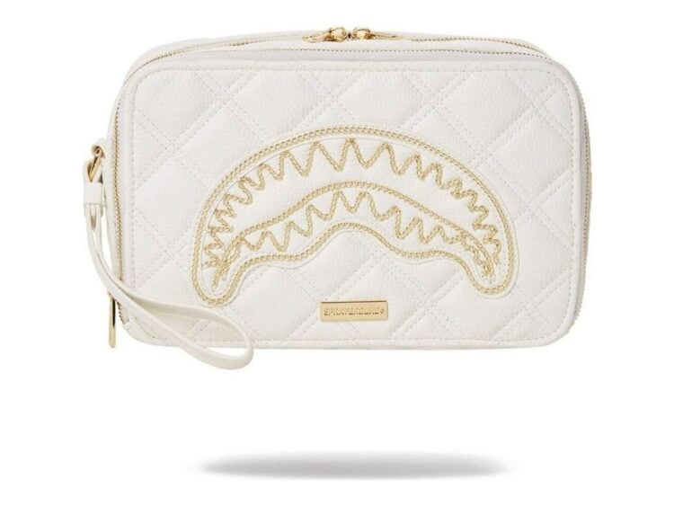 Sprayground Riviera White Gold Toiletry White