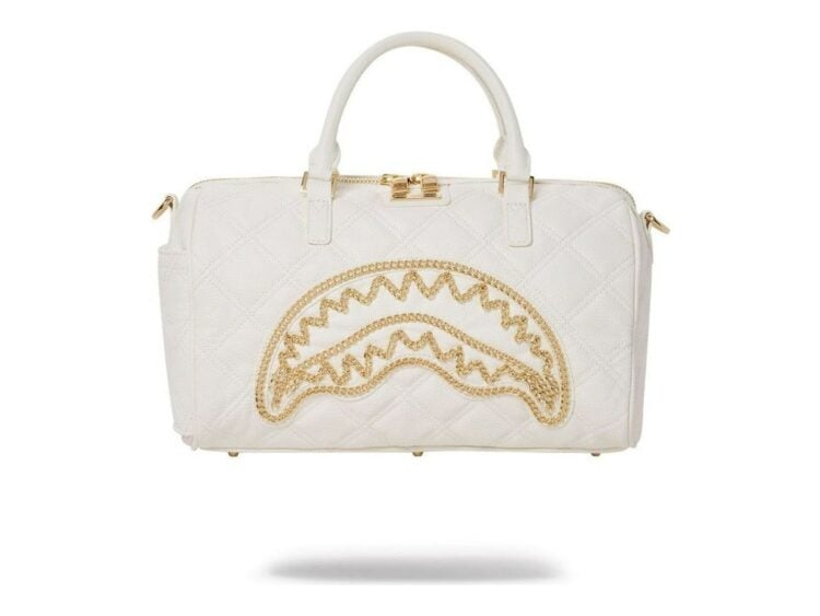 Sprayground Rivieria White Gold Mini Duffle White
