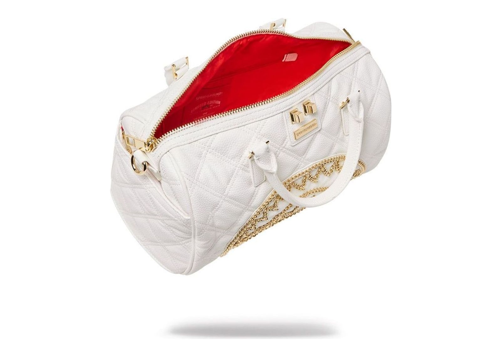 Sprayground Rivieria White Gold Mini Duffle White - görsel 5