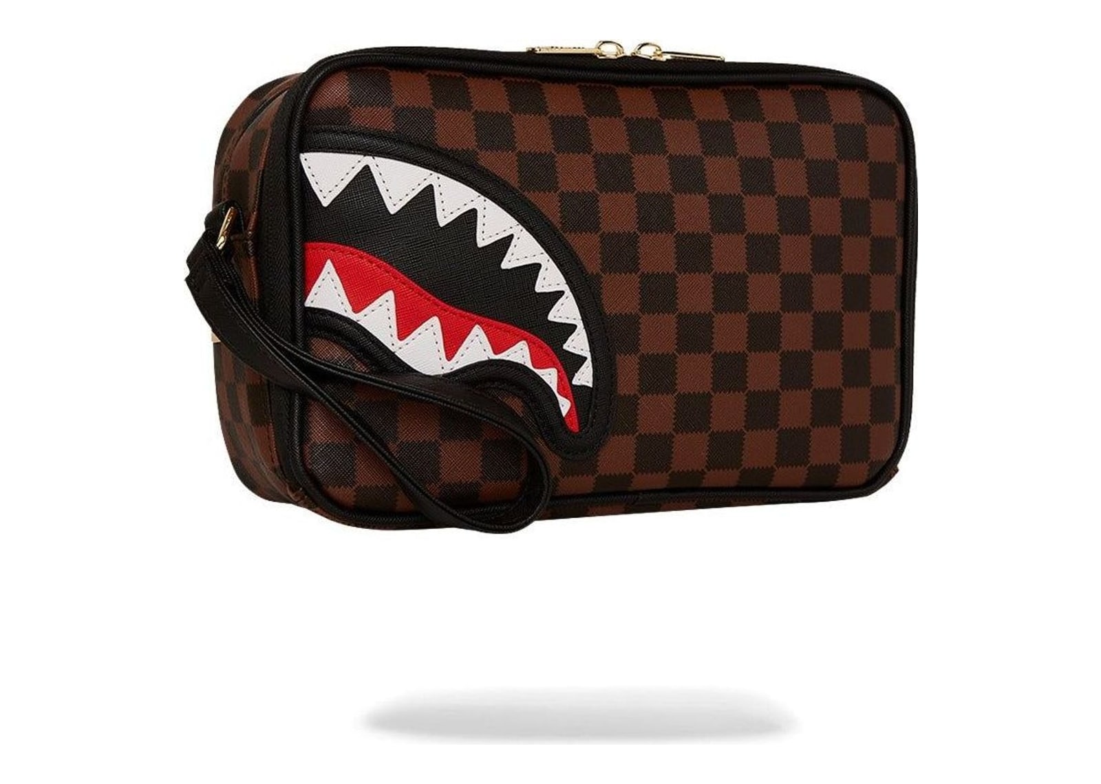Sprayground Sawtooth Sharks In Paris Toiletry Brick Brown - görsel 2