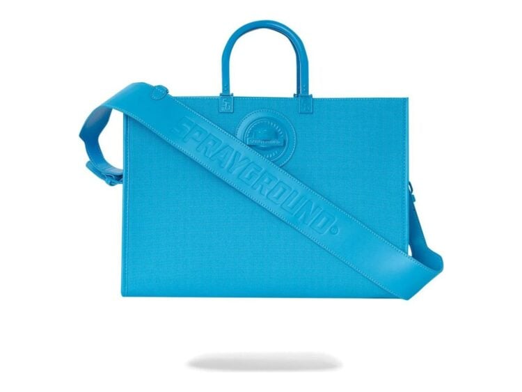 Sprayground Shark 3D Blue Tote Blue