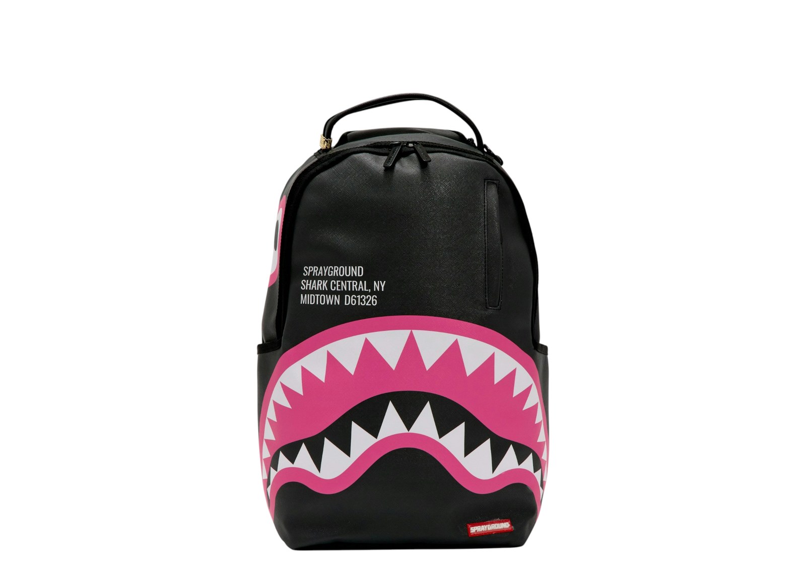Sprayground Shark Central Pink DLXSV Backpack Black/Pink
