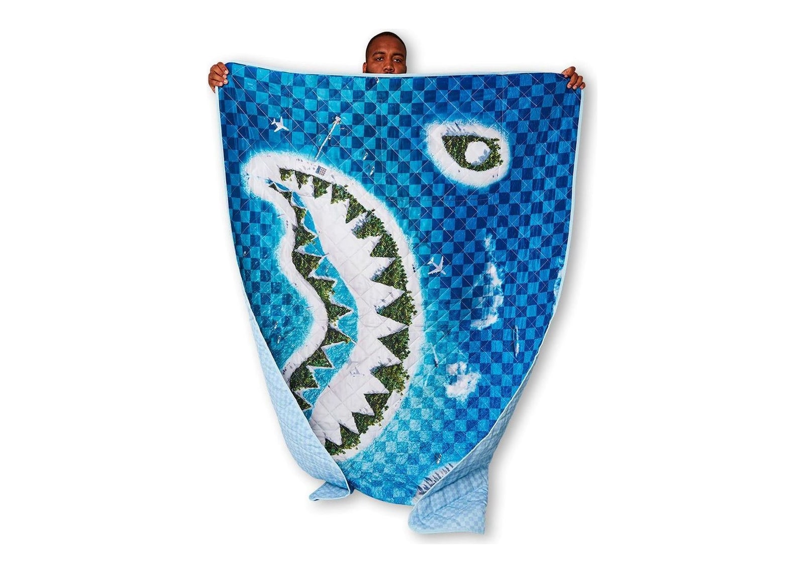 Sprayground Shark Island 305 Beach Throw Blue - görsel 17